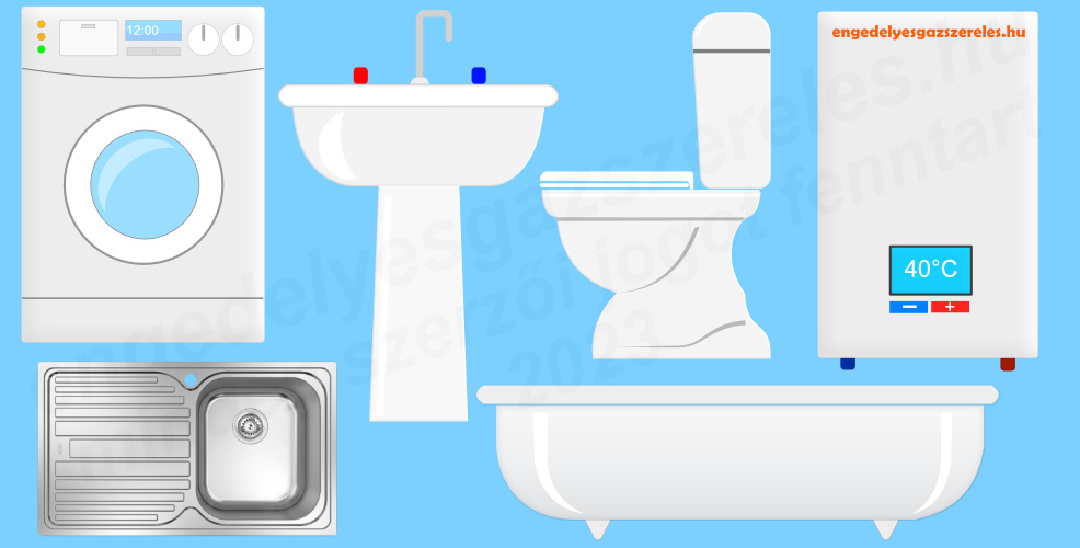 Minden lakóépületben számos víz-berendezési tárgy van beépítve. A WC, mosdókagyló, fürdőkád a napi személyes higiénia fontos részre. De legalább ennyire fontos a mosógép és a mosogatógép csatlakoztatása a csatorna és vízcső hálózathoz.